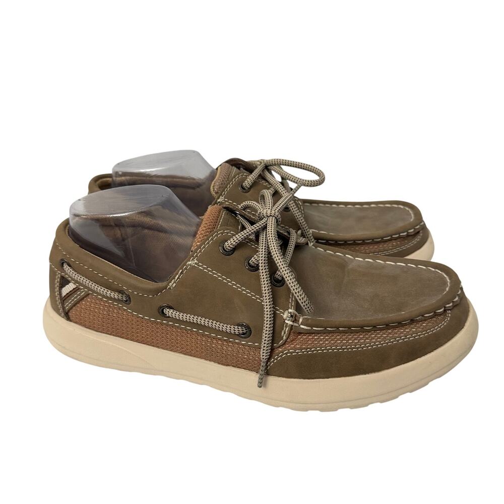 Margaritaville Boat Shoes Men's Size 11 Brown Lace Up Casual